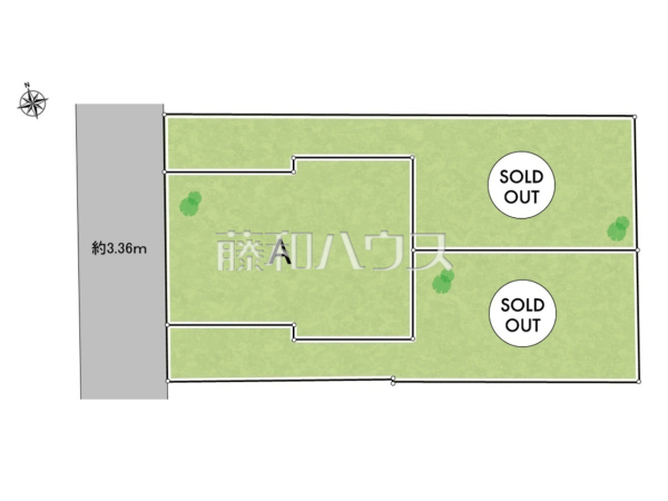 全体区画図　【調布市深大寺北町６丁目】