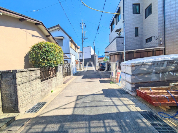 接道状況および現場風景　【春日井市大手田酉町３丁目】