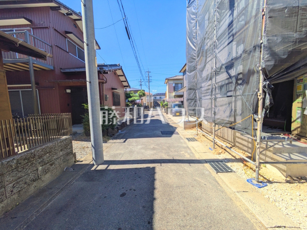 接道状況および現場風景　【春日井市大手田酉町３丁目】