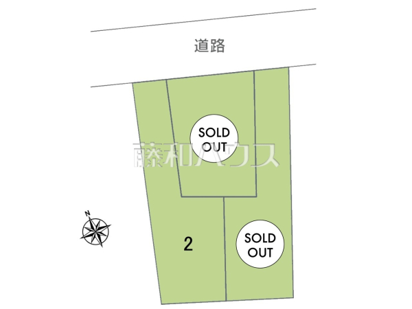 全体区画図　【福岡市南区長住６丁目】