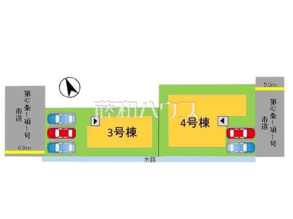 全体区画図　【福岡市東区三苫２丁目】