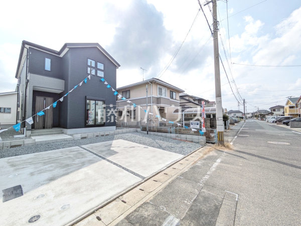3号棟　接道状況および現場風景　【福岡市東区三苫２丁目】