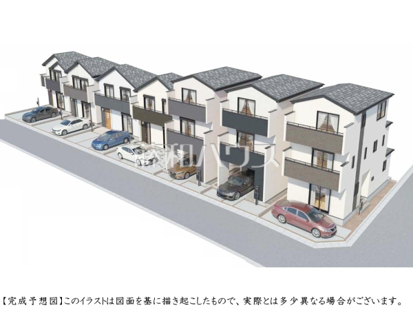 ≪完成予想図（外観）≫建物のプレゼンをさせていただきますので、実際の完成イメージを思い描いていただくことができます。お気軽にお問合せ下さい。【府中市西府町３丁目】