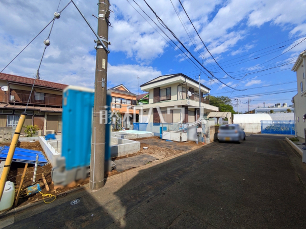 接道状況および現場風景　【府中市多磨町２丁目】