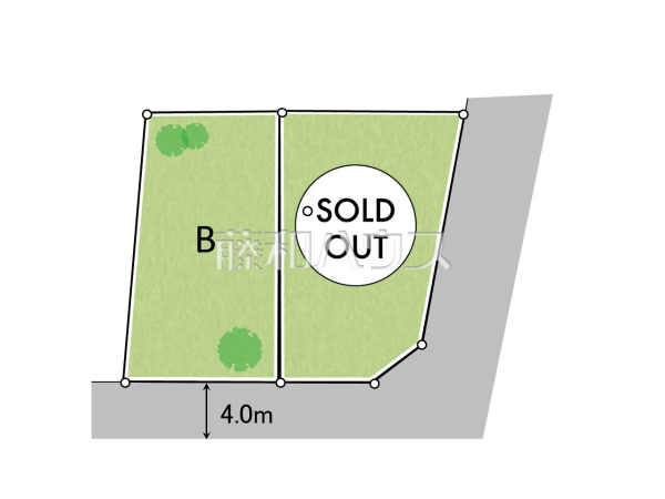 全体区画図　【世田谷区八幡山２丁目】