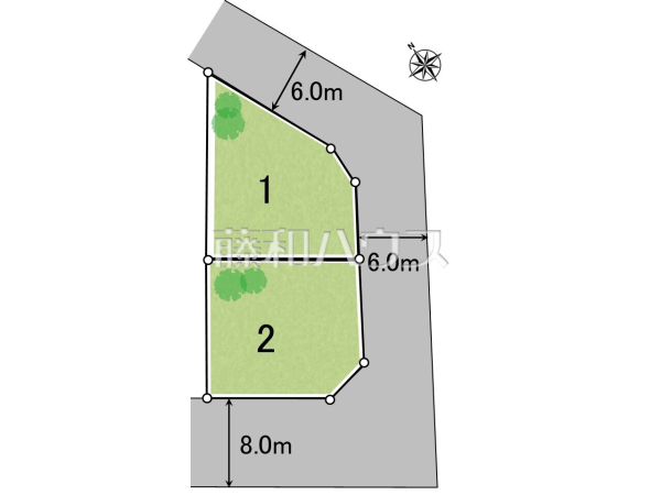 全体区画図　【八王子市七国１丁目】
