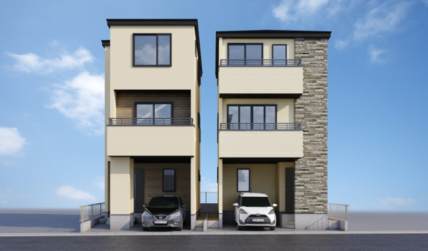 現在建築中の物件です！物件の内部構造などは今しか見られません。完成前の状態もご確認ください。是非ご見学のお問合せを！　