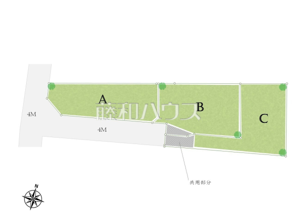 全体区画図　【府中市本宿町４丁目】