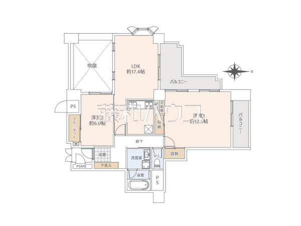 間取図　【グランシャトレ松尾】