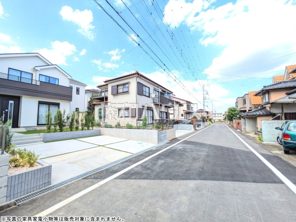 接道状況および現場風景　【狭山市狭山台４丁目】