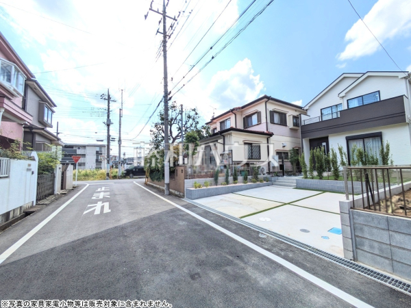 接道状況および現場風景　【狭山市狭山台４丁目】