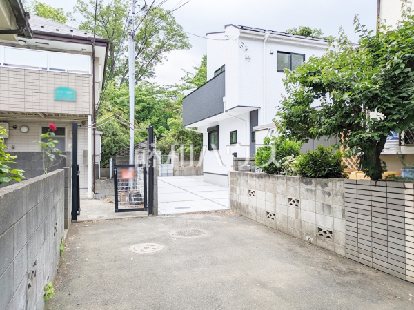 接道状況および現場風景　【小平市中島町】