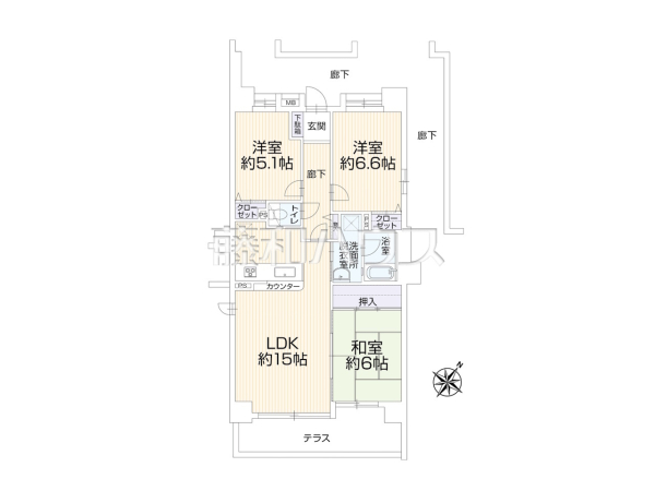 間取図　【聖蹟桜ヶ丘和田ハウス　S棟】