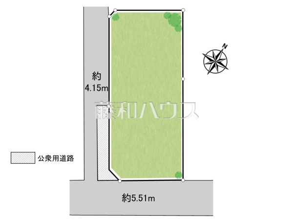 全体区画図　【小平市学園東町１丁目】