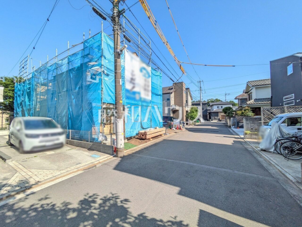 接道状況および現場風景　【立川市砂川町６丁目】