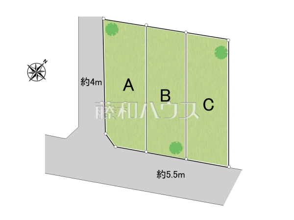 全体区画図　【昭島市緑町２丁目】
