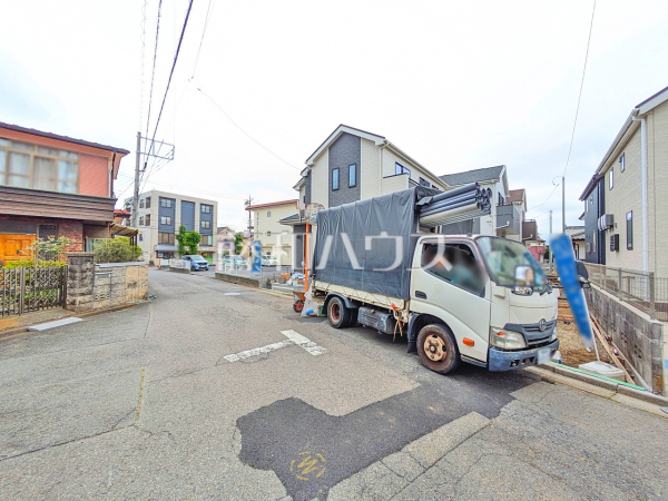 接道状況および現場風景　【東大和市中央４丁目】