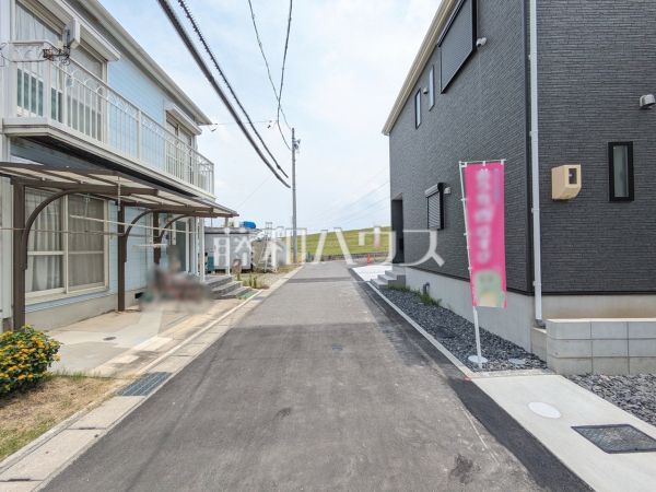 接道状況および現場風景　【春日井市上条町９丁目】