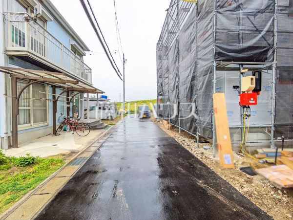 接道状況および現場風景　【春日井市上条町９丁目】