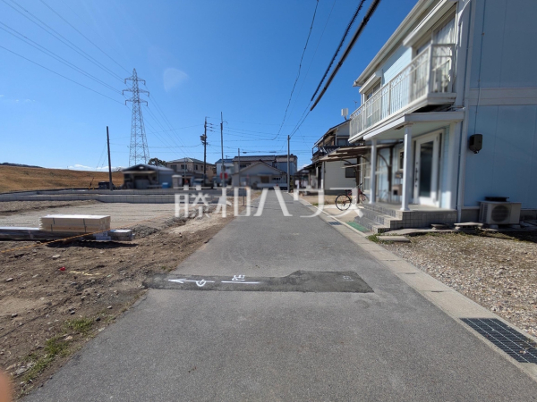 接道状況および現場風景　【春日井市上条町９丁目】