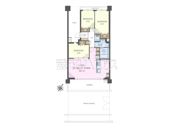 間取図　【ザ・バーデン昭島ペイサージュ】