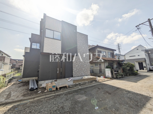 接道状況および現場風景　【所沢市大字上安松】