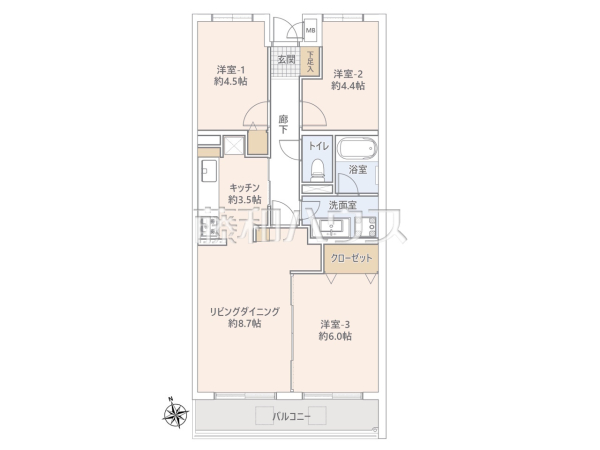 間取図　【藤和調布柴崎コープ】