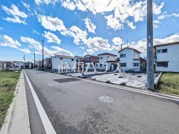 接道状況および現場風景　【所沢市大字北秋津】