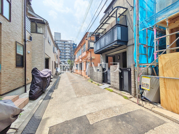 接道状況および現場風景　【和光市白子３丁目】