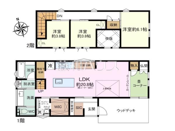 間取図　【小牧市中央６丁目】