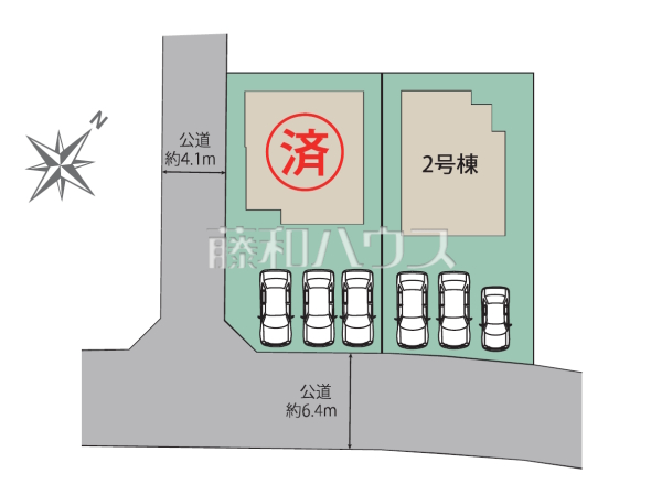 全体区画図　【福岡市東区美和台５丁目】