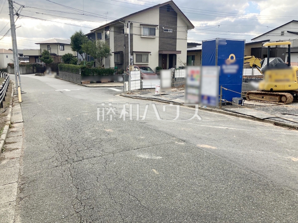 接道状況および現場風景　【福岡市東区美和台５丁目】