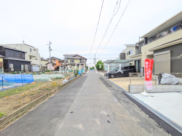 接道状況および現場風景　【岩倉市神野町神野】