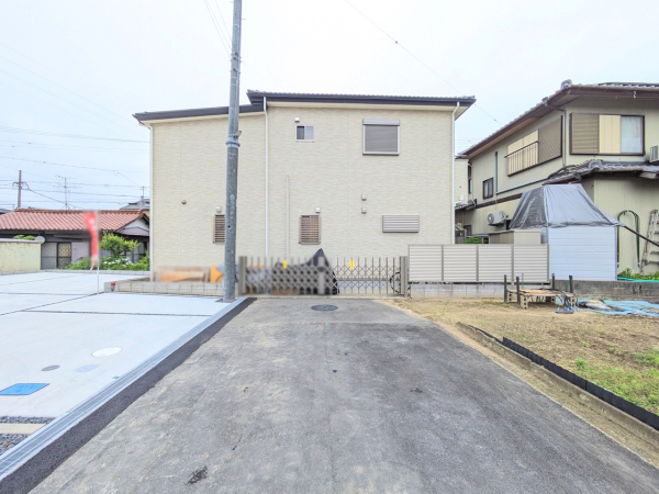 接道状況および現場風景　【岩倉市神野町神野】