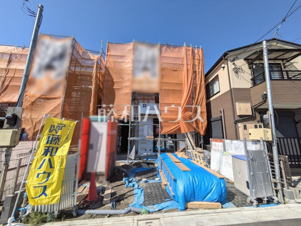 ≪5号棟　外観≫ 大きなソファーを置いても圧迫感がない約18.2帖の広々LDKプラン　【府中市押立町２丁目】