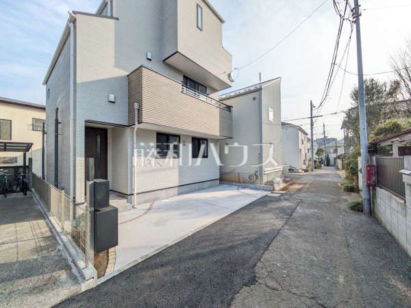 接道状況および現場風景　【立川市高松町１丁目】