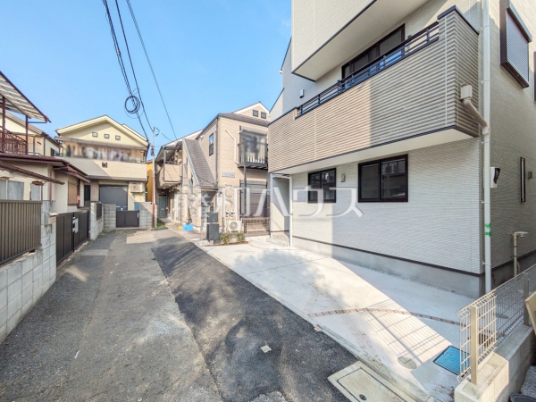 接道状況および現場風景　【立川市高松町１丁目】