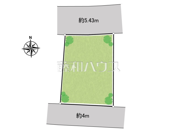 全体区画図　【昭島市東町５丁目】