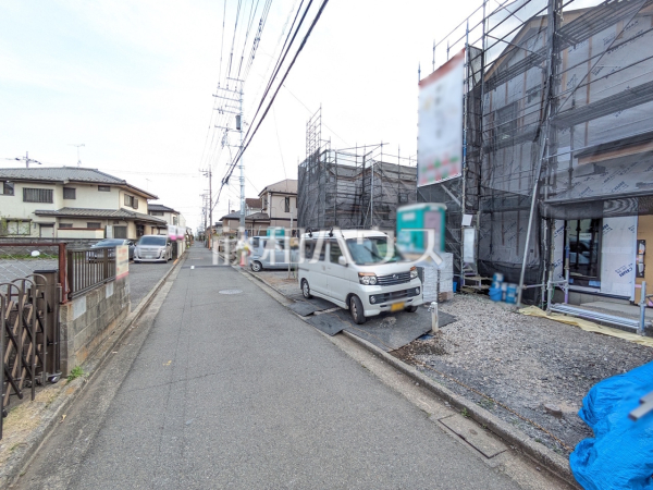 接道状況および現場風景　【立川市栄町２丁目】