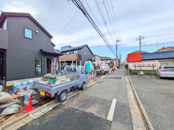 接道状況および現場風景　【立川市栄町２丁目】
