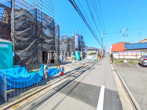 接道状況および現場風景　【立川市栄町２丁目】