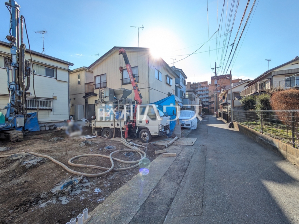 接道状況および現場風景　【朝霞市宮戸２丁目】