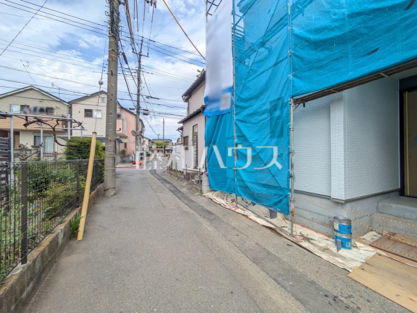 接道状況および現場風景　【朝霞市宮戸２丁目】