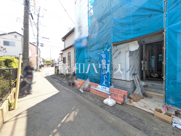 接道状況および現場風景　【朝霞市宮戸２丁目】