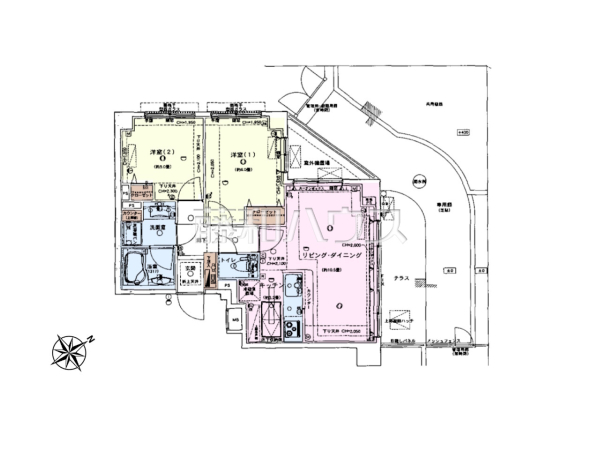 間取図　【アンビシャスプラザ中神】