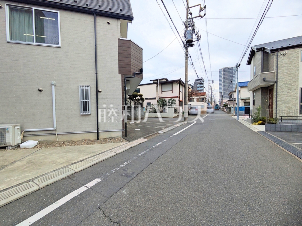 接道状況および現場風景　【小平市小川西町３丁目】