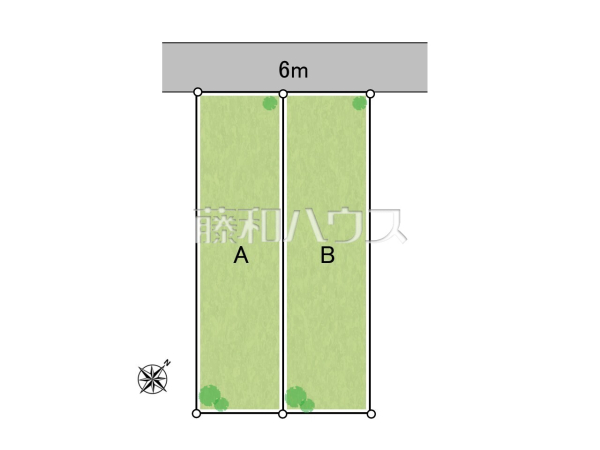 全体区画図　【春日井市六軒屋町６丁目】