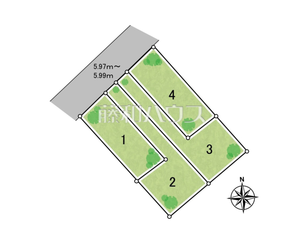 全体区画図　【うるま市与那城屋慶名】