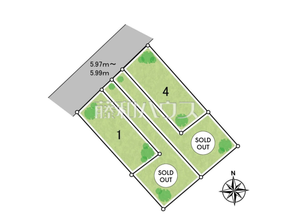 全体区画図　【うるま市与那城屋慶名】