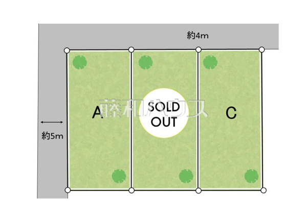全体区画図　【春日井市上条町１０丁目】
